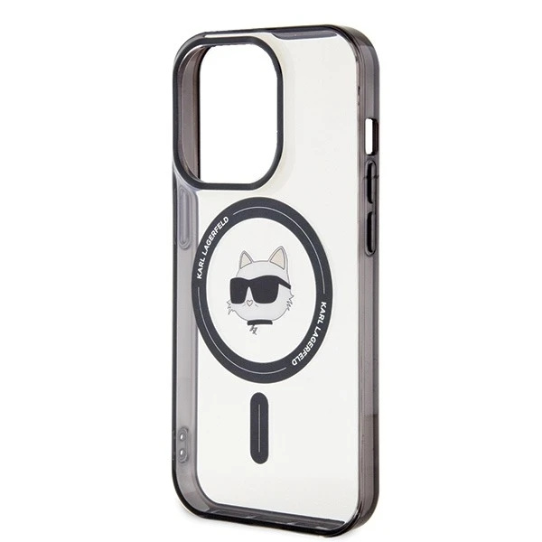 Etui Karl Lagerfeld KLHMP15LHCHNOTK для iPhone 15 Pro 6.1" прозорий твердий чохол IML Choupette`s Head MagSafe